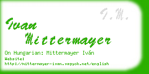 ivan mittermayer business card